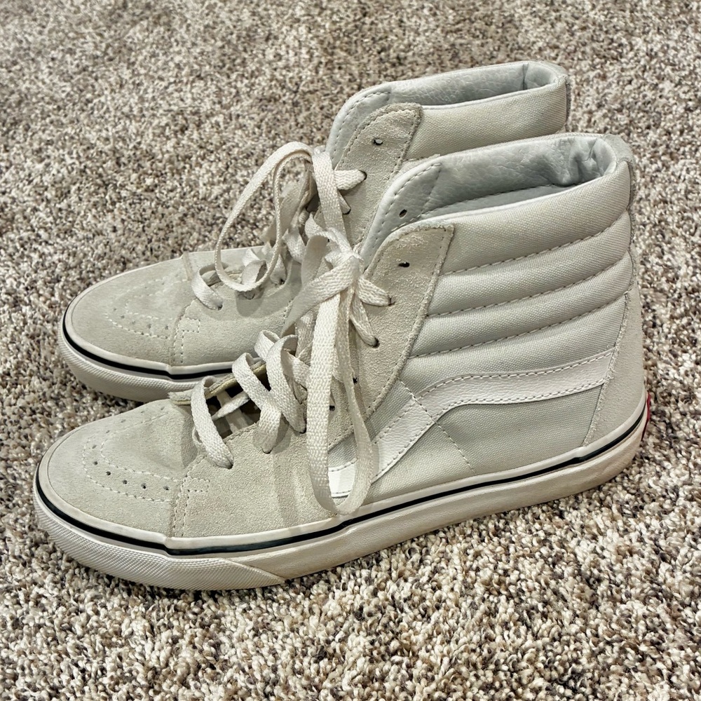 Vans Women’s Sk8 Hi Ice-Blue/Gray Size 7 Suede Leather